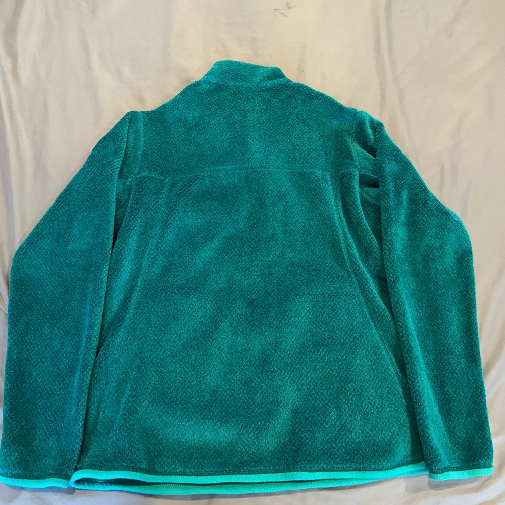 Patagonia Women’s Teal Fleece Re-tool Snap T Pullover Jacket Medium - Picture 2 of 4